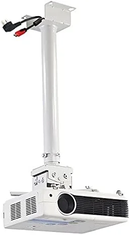 پایه پروژکتور، نصب پروژکتور از سقف با طول قابل افزایش 35 تا 50 سانتی متر / براکت نصب با ظرفیت 5 کیلوگرم (رنگ: سفید)