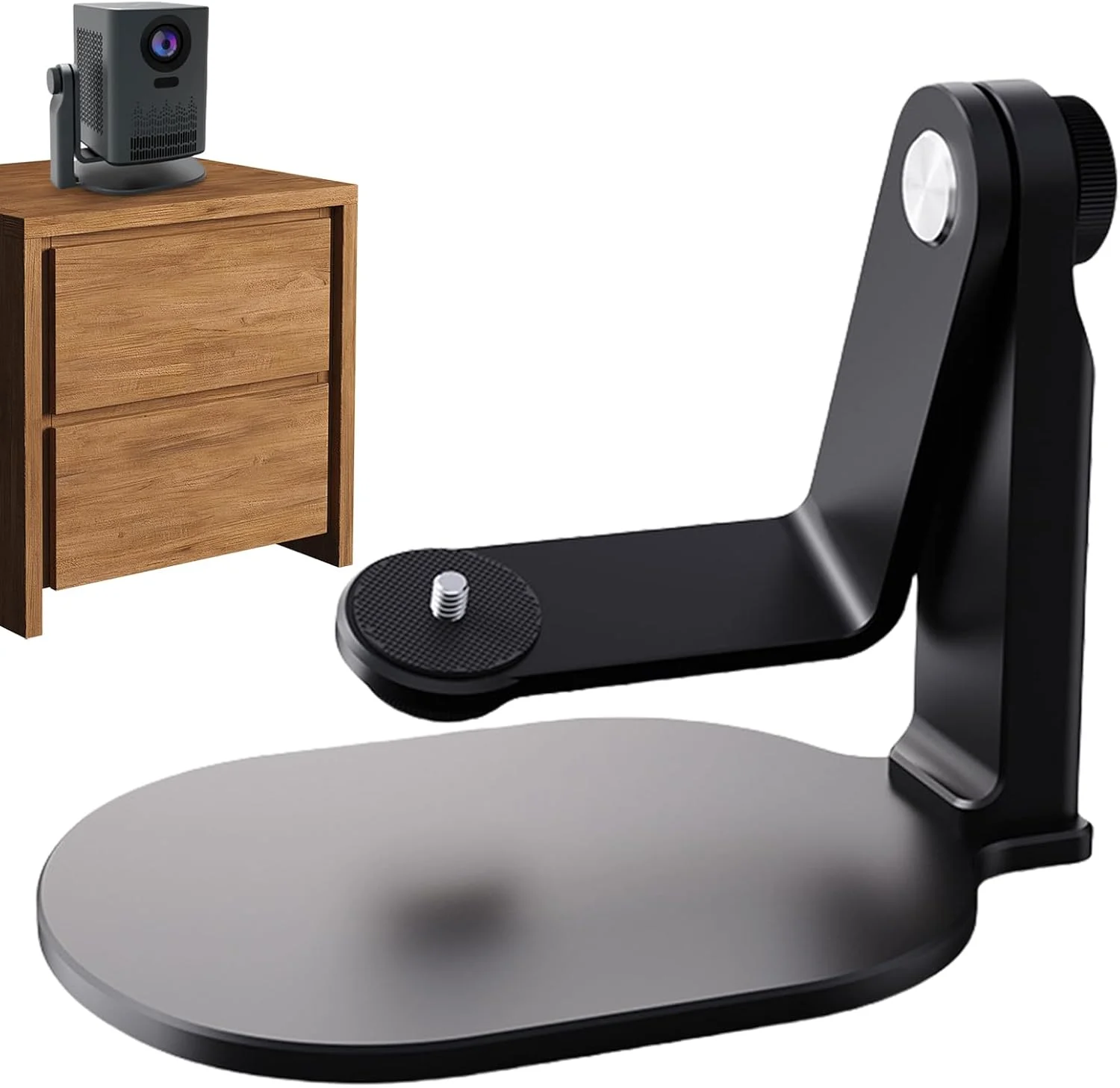 پایه رومیزی پروژکتور، پایه رومیزی پروژکتور با قابلیت تنظیم 360 درجه، پایه چند زاویه ای برای میز کنار تخت و تختخواب