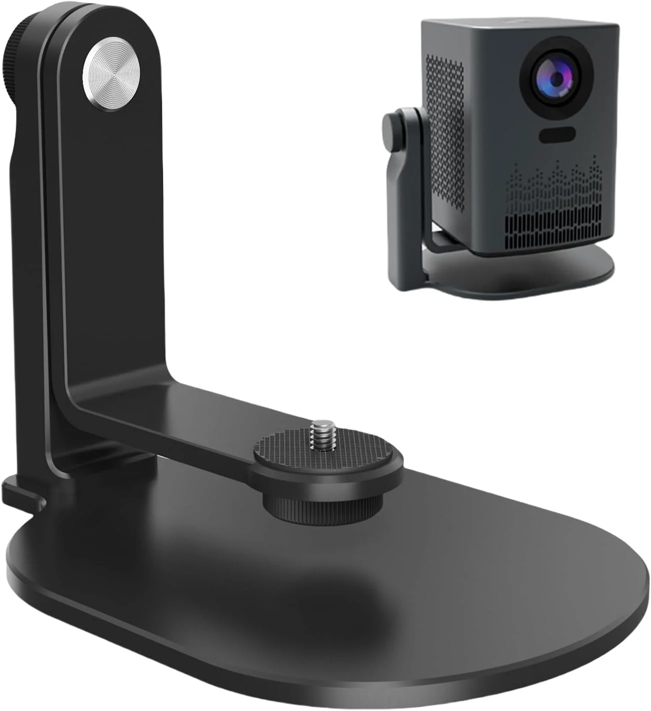 پایه رومیزی پروژکتور، نگهدارنده براکت پروژکتور رومیزی قابل تنظیم 360 درجه - پایه رومیزی چند زاویه برای میز کنار تخت، تخت