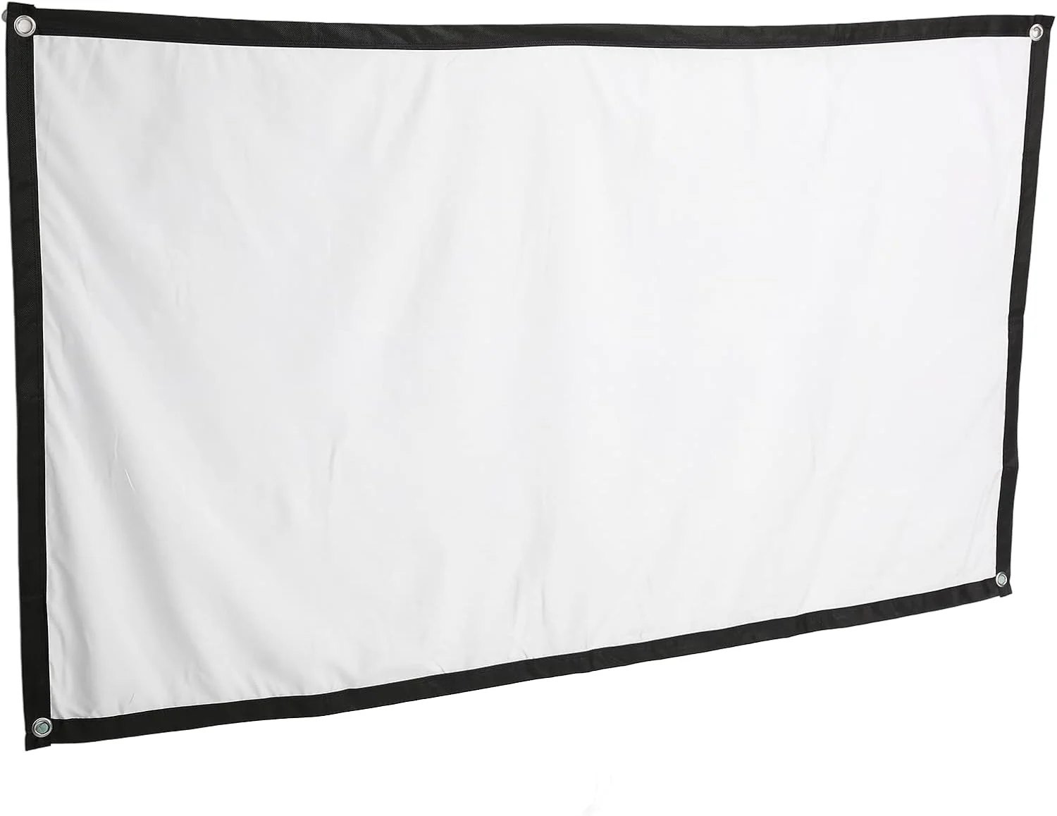 پرده نمایش پروژکتور 100 اینچی، پرده نمایش تاشو برای فیلم در فضای باز، پرده نمایش فیلم سینمای هوای آزاد، با قلاب، برای دیوار دفتر کار خانگی