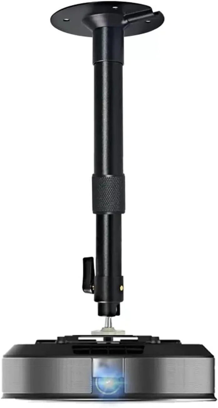 پایه پروژکتور، براکت نصب پروژکتور، براکت آویز دیواری، آویز پروژکتور تلسکوپی جهانی، پایه قابل تنظیم پروژکتور نقره ای، 120 (67-120 سانتی متر) مشکی