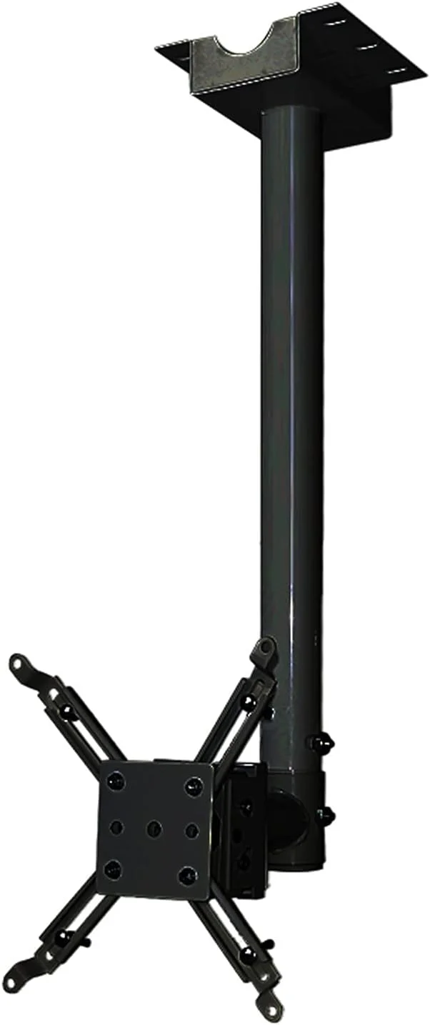 پایه پروژکتور، براکت نصب پروژکتور، پایه دیواری یا سقفی پروژکتور با میله افزایش طول 300 سانتی متری و ظرفیت باربری 10 کیلوگرمی، مشکی