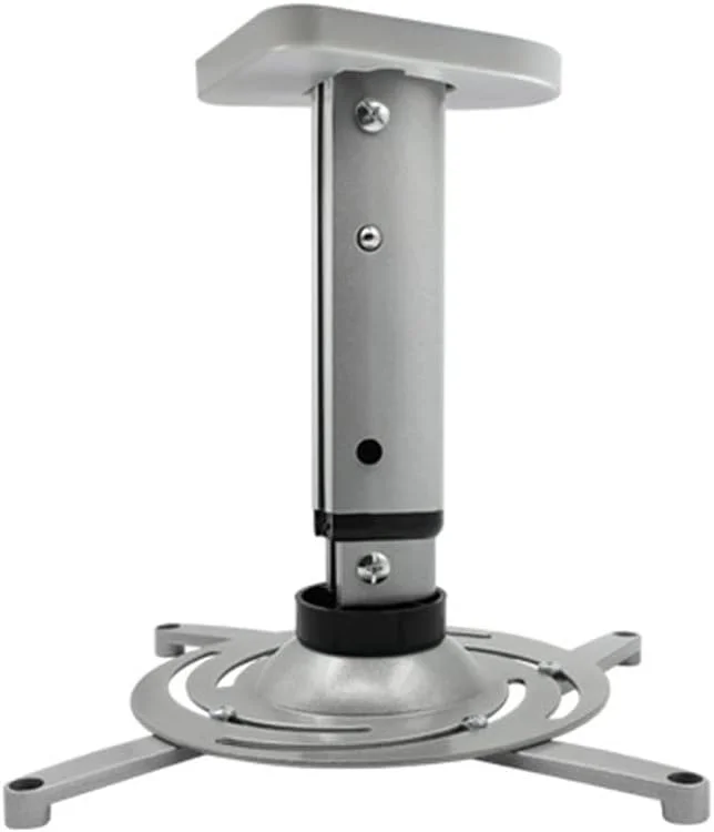 پایه پروژکتور، براکت نصب پروژکتور یونیورسال با حرکت کامل، پایه سقفی پروژکتور با قابلیت چرخش و شیب، رک براکت پروژکتور، پایه پروژکتور مناسب برای دفتر/نقره ای، نقره ای