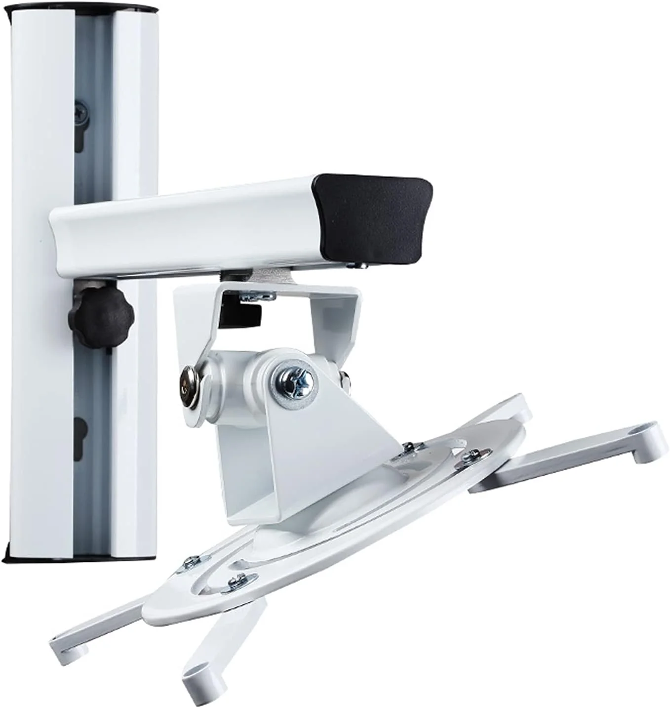 پایه نصب پروژکتور، براکت نصب پروژکتور دیواری، آویز پروژکتور با قابلیت چرخش 360 درجه برای پروژکتور با تحمل وزن 13.6 کیلوگرم، مشکی، پایه پروژکتور قابل تنظیم