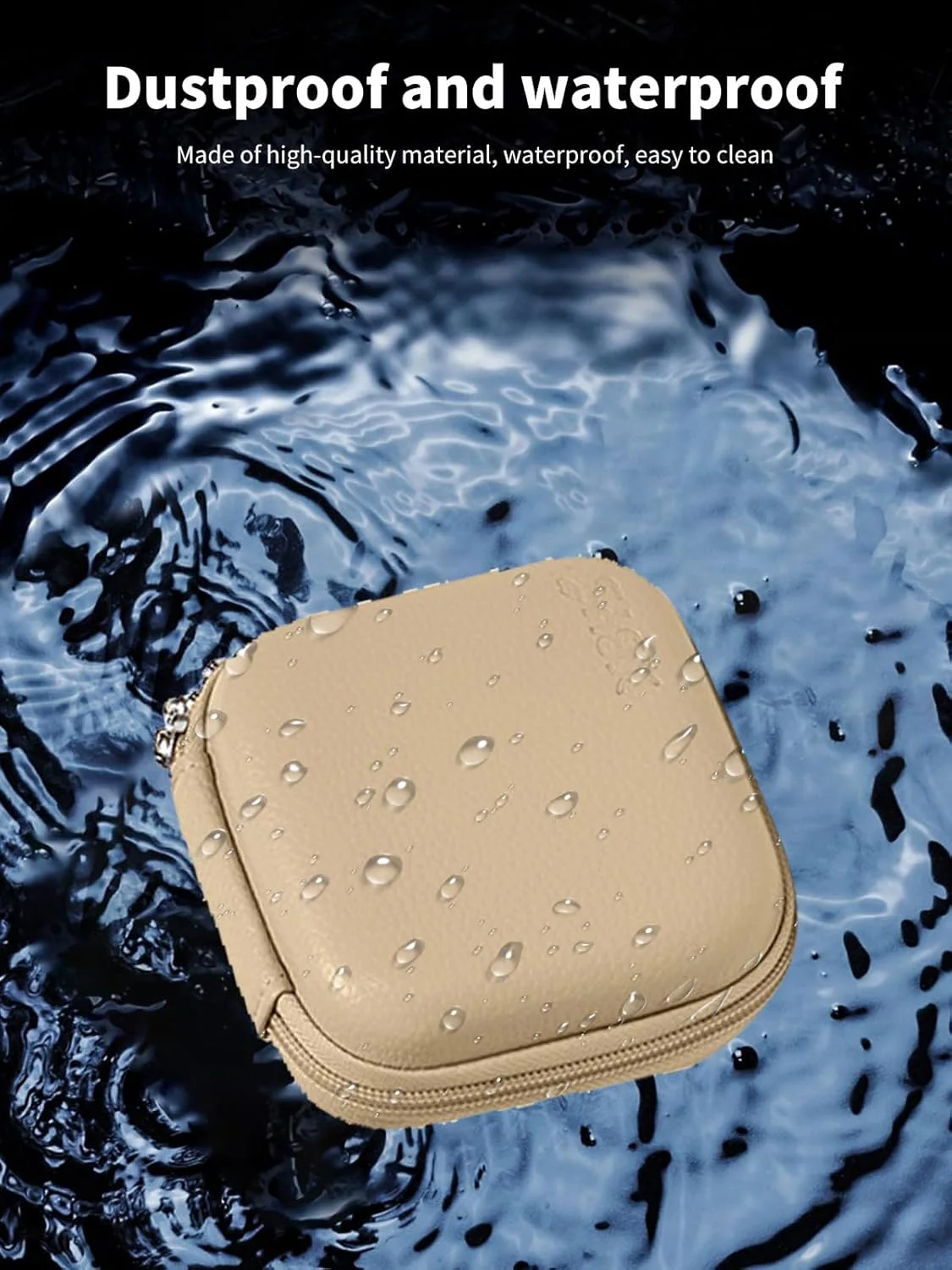 کیف محافظ پروژکتور Aurzen Zip، جعبه نگهداری پروژکتور NOUKAJU، کیف محافظ قابل حمل برای مسافرت، کیف محافظ پروژکتور تاشو Aurzen Zip (خاکی)