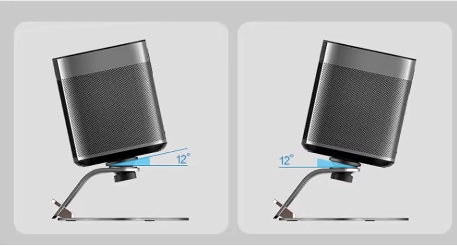 پایه سقفی پروژکتور رومیزی، پایه پروژکتور پانوراما و شیب دار برای اتاق خواب، طراحی محفظه چرخشی مناسب برای پروژکتورها (یقه)