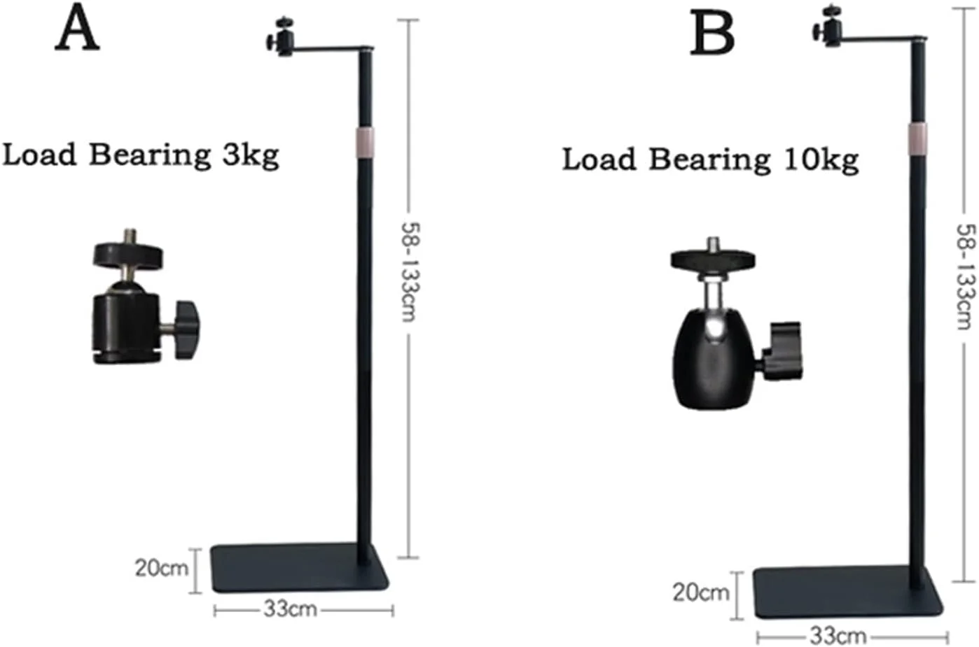پایه رومیزی پروژکتور، پایه نگهدارنده پروژکتور قابل حمل، ارتفاع قابل تنظیم با قابلیت چرخش 360 درجه برای اکثر مینی پروژکتورها (مدل A)