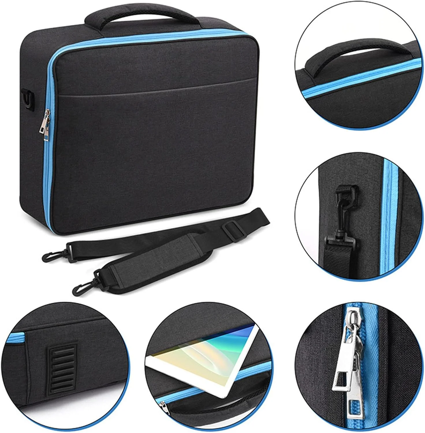 کیف حمل پروژکتور ویدئویی، کیف مسافرتی قابل حمل با ضربه گیر و زیپ دوبل