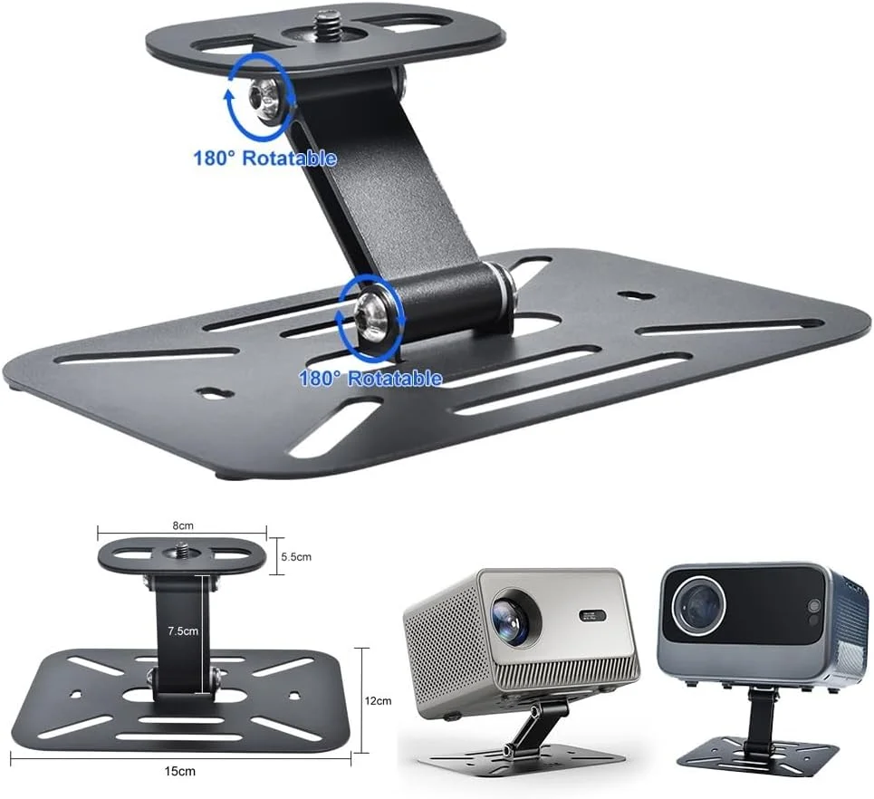 پایه پروژکتور برای پروژکتور رومیزی، پایه رومیزی برای پروژکتور موبایل، پایه جهانی قابل تنظیم و جداشدنی برای پروژکتورها، پایه برای نصب سقفی یا P استودیو خانگی