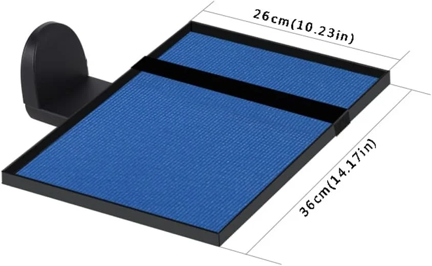 پایه پروژکتور، براکت دیواری پروژکتور، سینی براکت، قفسه جمع شونده، سینی با ابعاد 36 * 26 سانتی متر، مناسب برای سینمای خانگی، دفتر کار، نمایشگاه، پایه پروژکتور قابل تنظیم