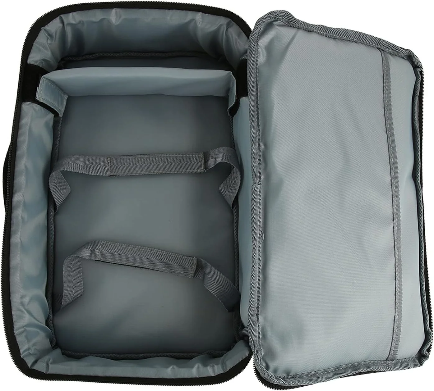 کیف پروژکتور 34.5x20x10 سانتی‌متر، کیف حمل نایلونی بادوام و قابل حمل پروژکتور با دسته محکم، خاکستری