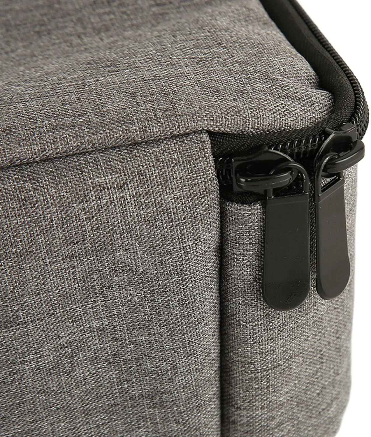 کیف پروژکتور 34.5x20x10 سانتی‌متر، کیف حمل نایلونی بادوام و قابل حمل پروژکتور با دسته محکم، خاکستری