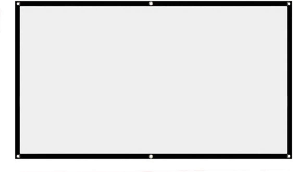 پرده نمایش پروژکتور ۱۵۰ اینچ ۱۶:۹ قابل حمل HD، پرده فیلم HD مناسب فضای داخلی و خارجی، پرده نمایش تاشو قابل حمل از جنس پلی استر برای پروژکتور سینمای خانگی