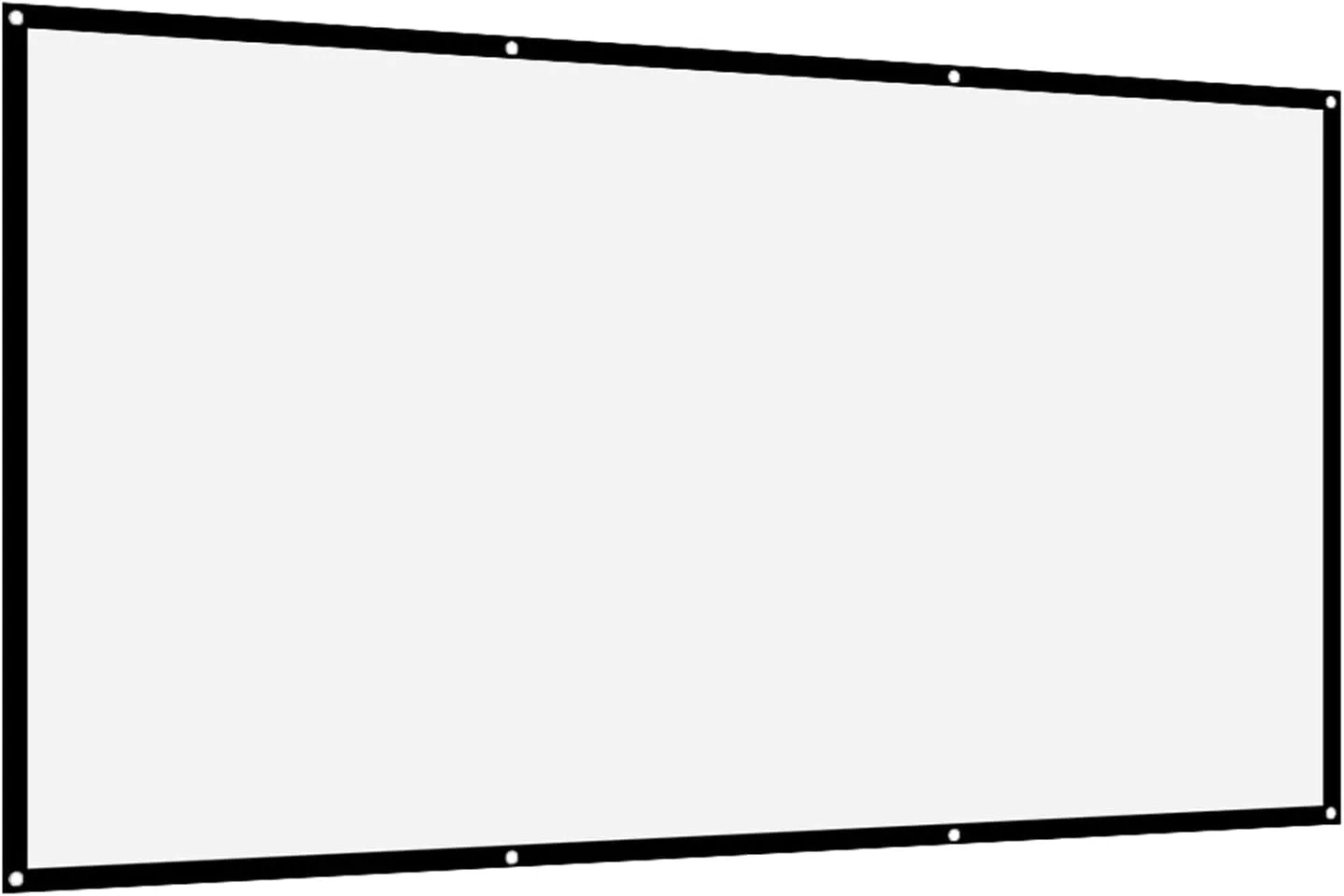 پرده نمایش پروژکتور، 16:9 تاشو قابل حمل با چسب، پشتیبانی از نمایش جلو و عقب، برای سینمای خانگی فضای باز و داخلی (YUEHISYgks3w01din-16)