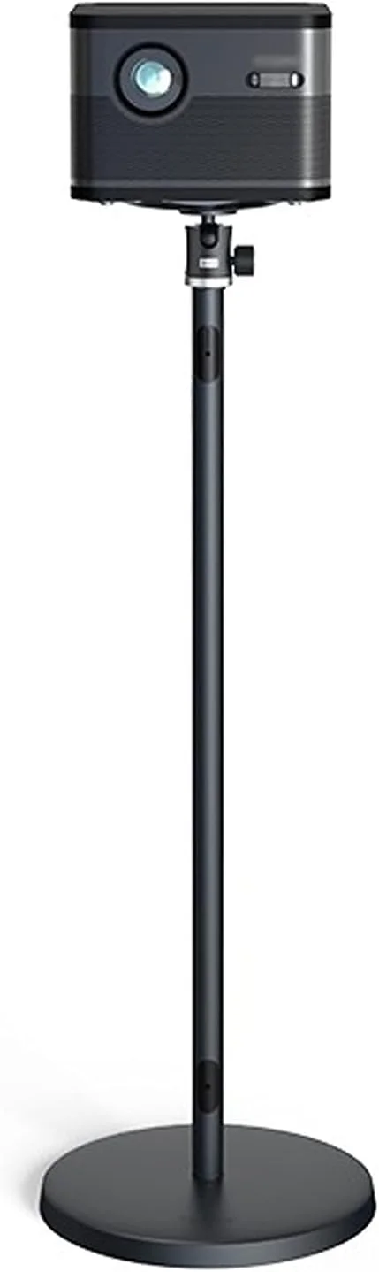 پایه پروژکتور، پایه نصب پروژکتور، پایه زمینی پروژکتور با سر توپی چرخان 360 درجه و ارتفاع 40 تا 90 سانتی متر، براکت پروژکتور مشکی