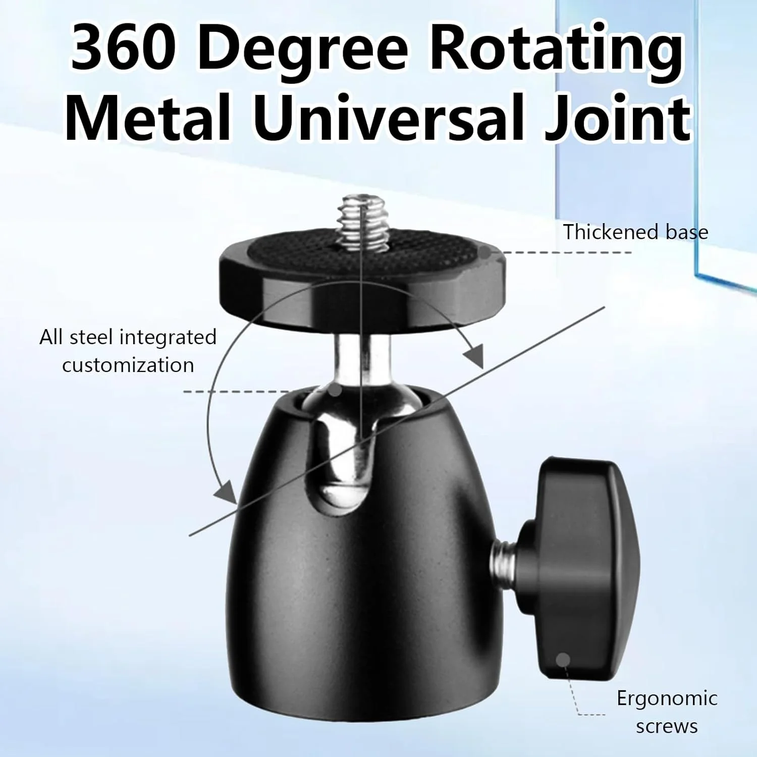 پایه پروژکتور، نگهدارنده پروژکتور بدون نیاز به سوراخکاری برای تخت و مبل، طول قابل تنظیم 33-45 سانتی متر، پایه دیواری فلزی با تنظیم چند زاویه، سازگار با Z6X