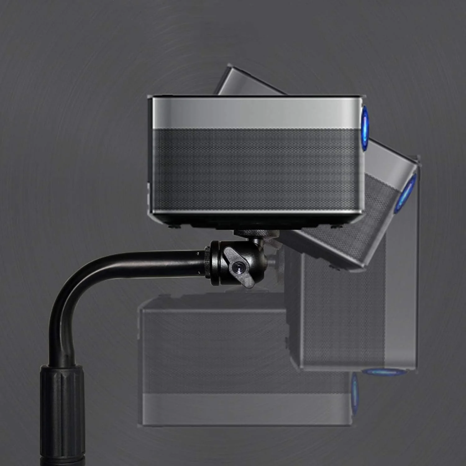 پایه پروژکتور با قابلیت تنظیم ارتفاع - پایه ایستاده مشکی و جمع و جور پروژکتور با پایه پایدار، مناسب برای دفتر، خانه و استیج