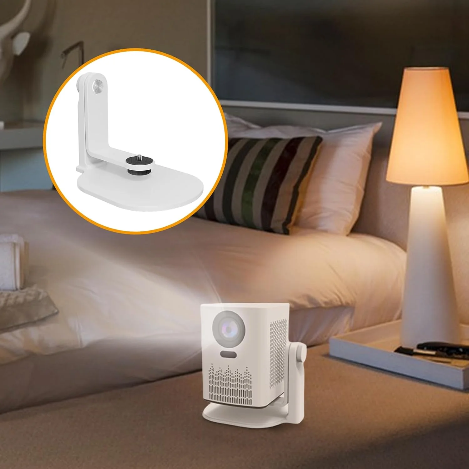 پایه رومیزی پروژکتور با قابلیت تنظیم 360 درجه - پایه کوچک، ایده آل برای دوربین فیلمبرداری خانگی