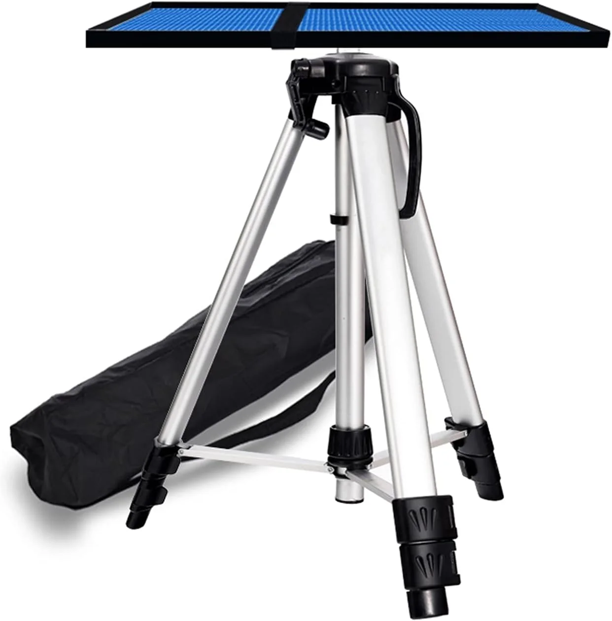 پایه پروژکتور سه پایه پایه نگهدارنده پروژکتور با کیف حمل و صفحه 11 تا 15 اینچی، ارتفاع قابل تنظیم تا 57 اینچ