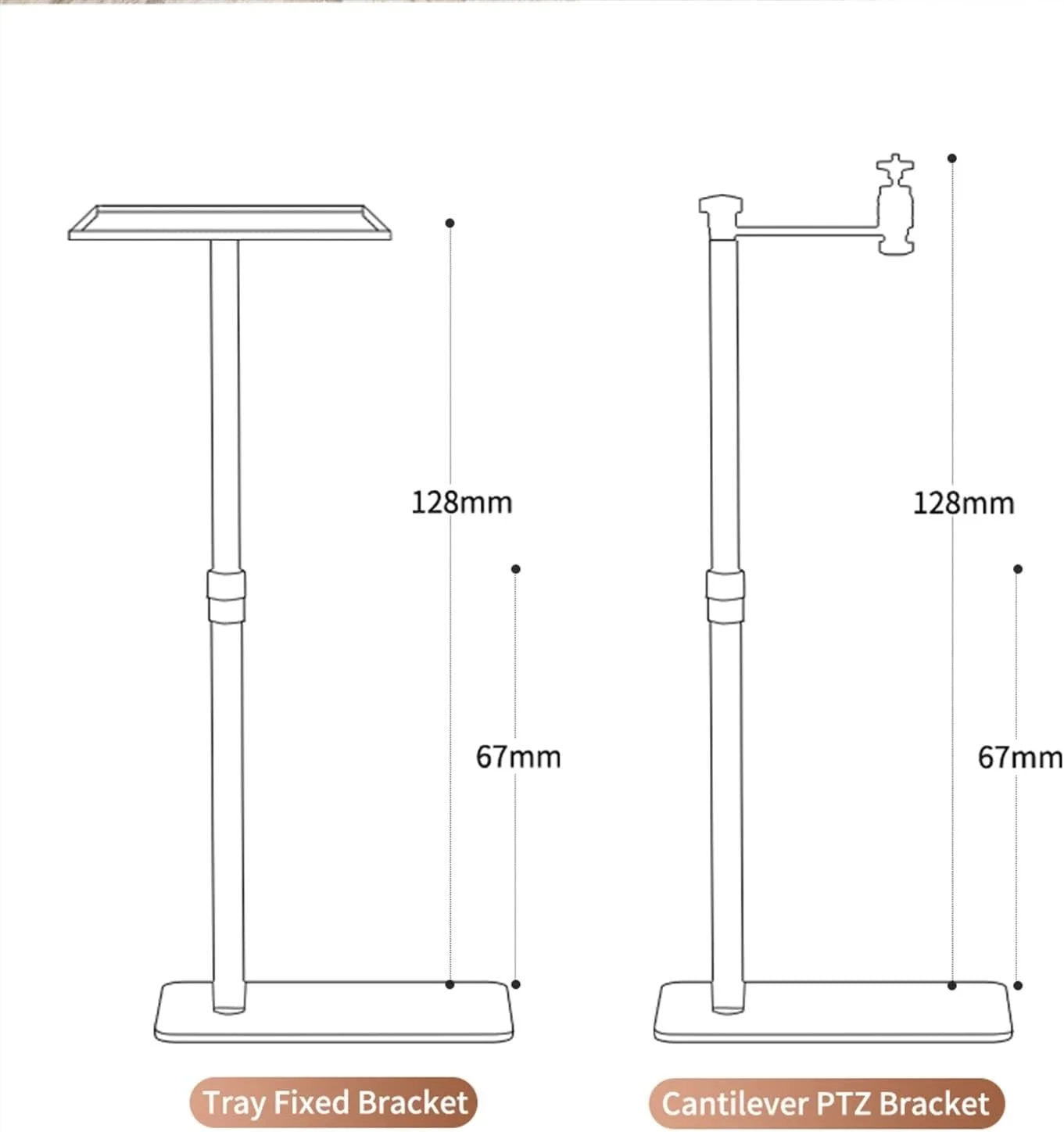 پایه سه پایه پروژکتور، پایه نگهدارنده فلزی پروژکتور با قابلیت تنظیم چند زاویه و چرخش 360 درجه، مناسب برای پروژکتور فیلم و ویدیو، مدل A