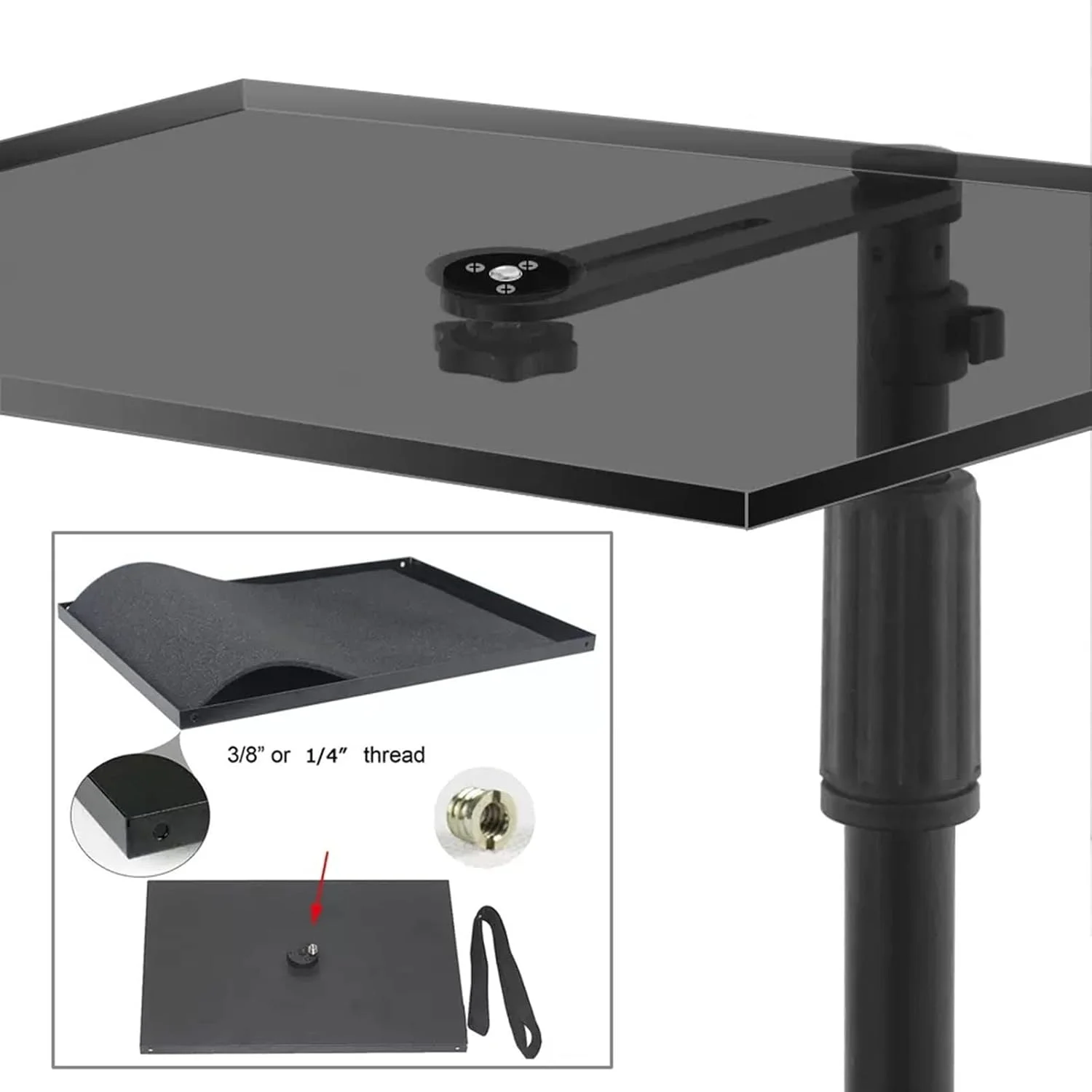 پایه پروژکتور، نگهدارنده پروژکتور، پایه تلسکوپی زمینی پروژکتور، سینی کنار تخت مبل، پایه پروژکتور بدون نیاز به سوراخ کاری، پایه پروژکتور جهانی قابل تنظیم