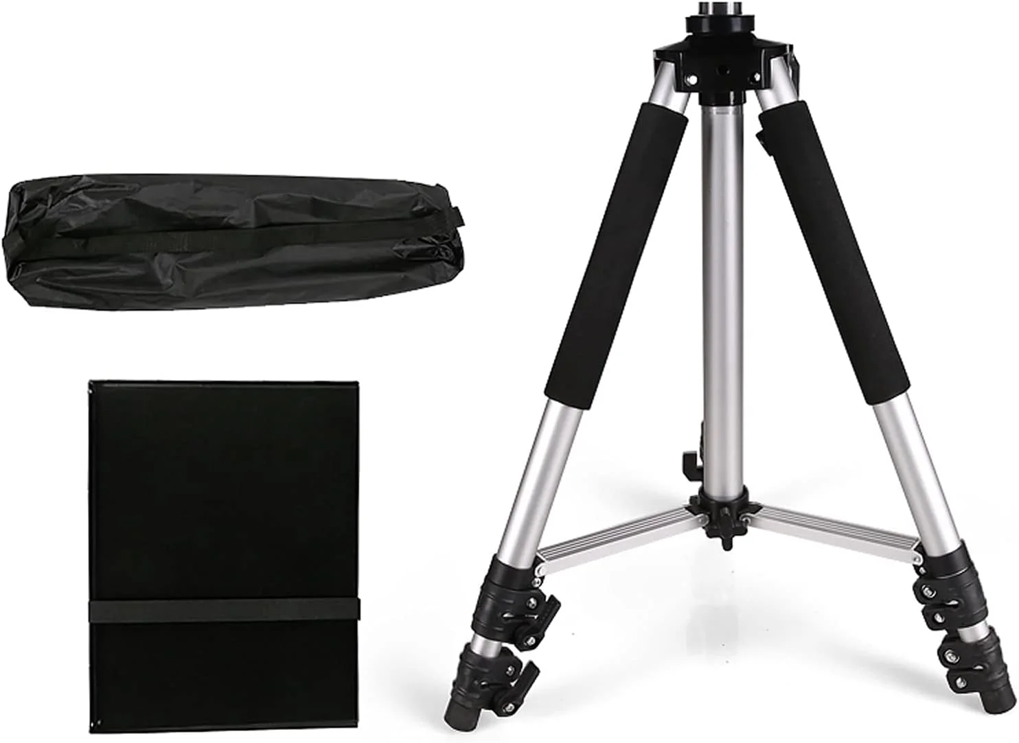 پایه پروژکتور سه پایه آلومینیومی قابل تنظیم چند منظوره با سینی و ارتفاع قابل تنظیم 50 تا 145 سانتی متر