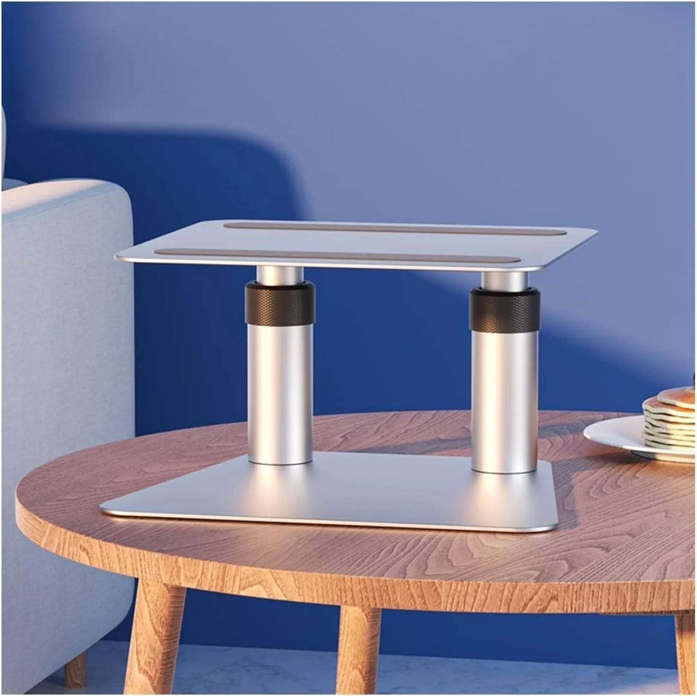 پایه رومیزی پروژکتور، پایه پروژکتور جهانی مناسب برای دفاتر، با قابلیت جمع شدن، تنظیم ارتفاع و دارای سینی نگهدارنده (مدل A)