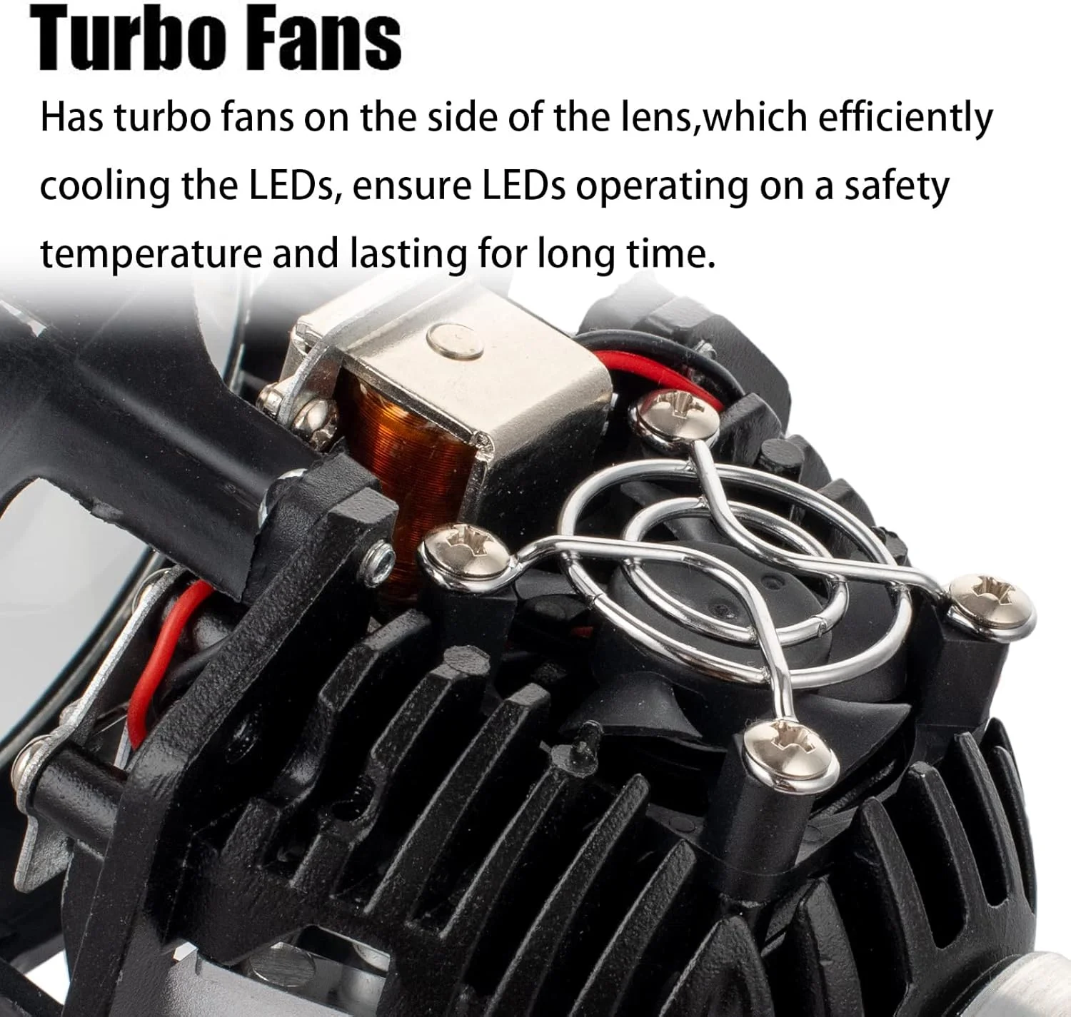 لنز پروژکتور 3.0 اینچی با قاب حلزونی، کیت بازسازی چراغ جلو یونیورسال با نور بالا/پایین برای چراغ جلو خودرو و موتورسیکلت H1 H4 H7