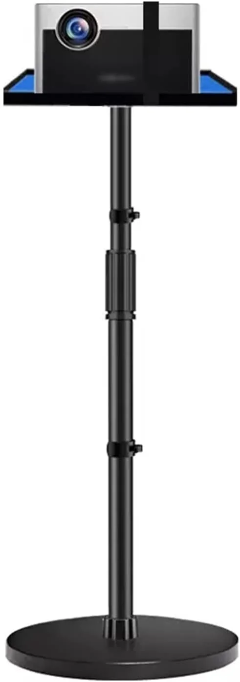 پایه پروژکتور، براکت پروژکتور جهانی، سینی کنار تخت خواب خانگی، قفسه براکت بالابر دیواری پروژکتور با سینی، پایه پروژکتور با پایه بزرگ قابل تنظیم، یک رنگ - PB08T