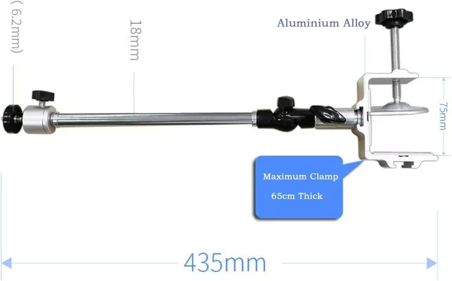 پایه پروژکتور، براکت نصب پروژکتور کنار تخت، براکت بدون نیاز به سوراخکاری، پایه رومیزی جهانی قابل حمل مینی پروژکتور، پایه قابل تنظیم جهانی پروژکتور بدون نیاز به سوراخکاری