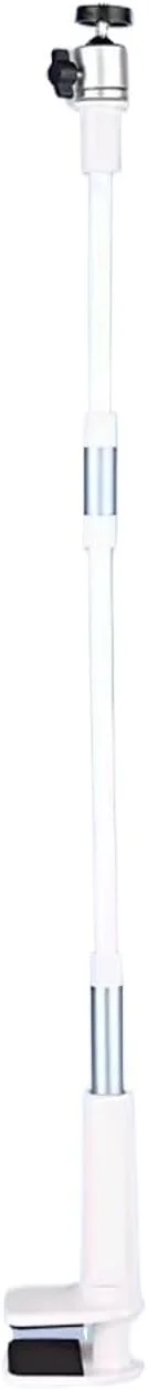 پایه نگهدارنده پروژکتور، پایه کنار تختی پروژکتور، پایه پروژکتور خانگی، گیره جهانی، پایه تخت بدون سوراخ کاری، پایه پروژکتور قابل تنظیم (نقره ای، 50 سانتی متر)