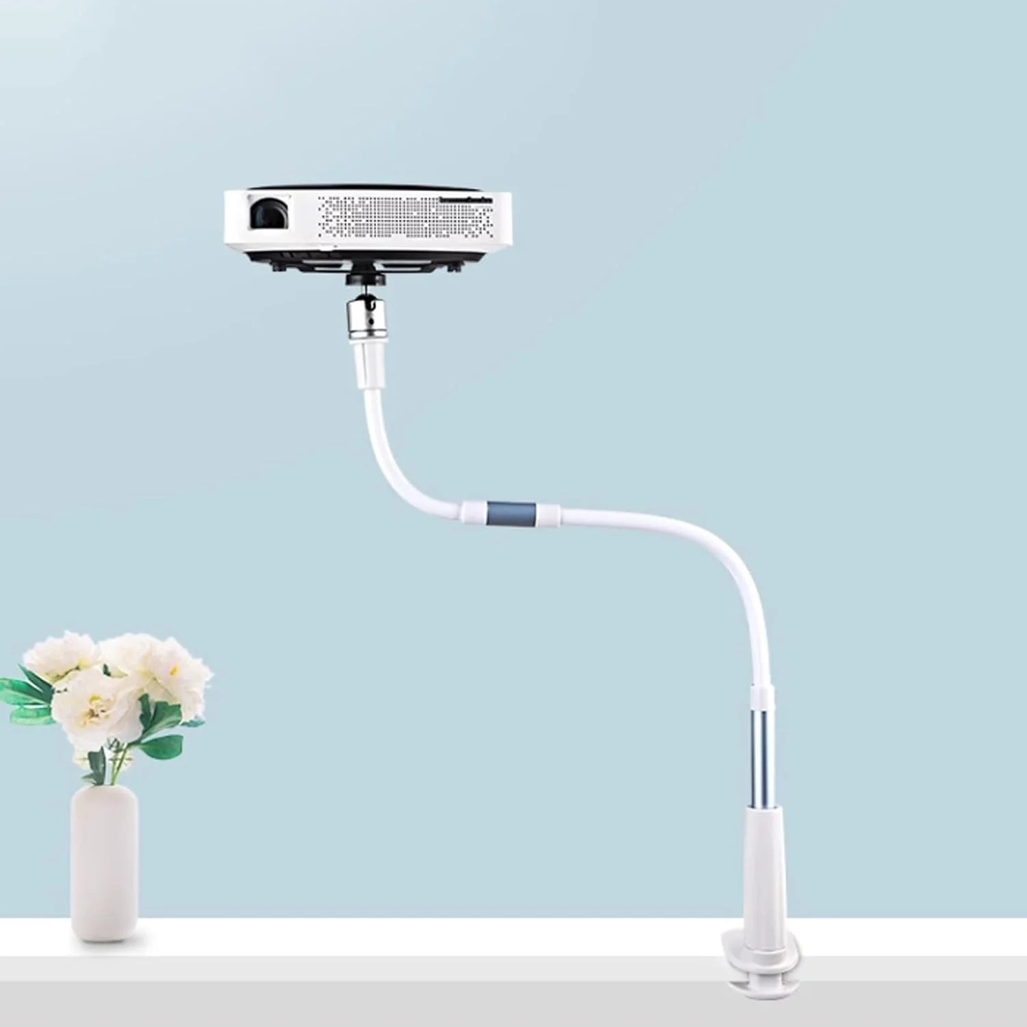 پایه نگهدارنده پروژکتور، پایه کنار تختی پروژکتور، پایه پروژکتور خانگی، گیره جهانی، پایه تخت بدون سوراخ کاری، پایه پروژکتور قابل تنظیم (نقره ای، 50 سانتی متر) پایه نگهدارنده پروژکتور، پایه کنار تختی پروژکتور، پایه پروژکتور خانگی، گیره جهانی، پایه تخت بدون سوراخ کاری، پایه پروژکتور قابل تنظیم (نقره ای، 50 سانتی متر)