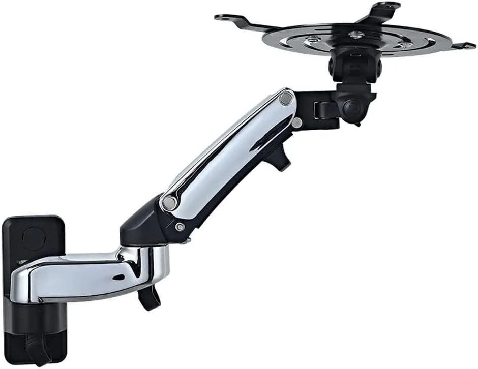 پایه پروژکتور، پایه دیواری پروژکتور با سینی، تنظیم جمع شونده 180 درجه، تحمل وزن 8 کیلوگرمی