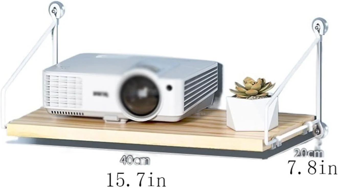 پایه سه پایه پروژکتور، قفسه پروژکتور، پایه پروژکتور دیواری بدون نیاز به سوراخکاری، سینی دیواری کنار تخت اتاق خواب و نشیمن، قفسه پروژکتور سنگین، پایه پروژکتور (رنگ: C)