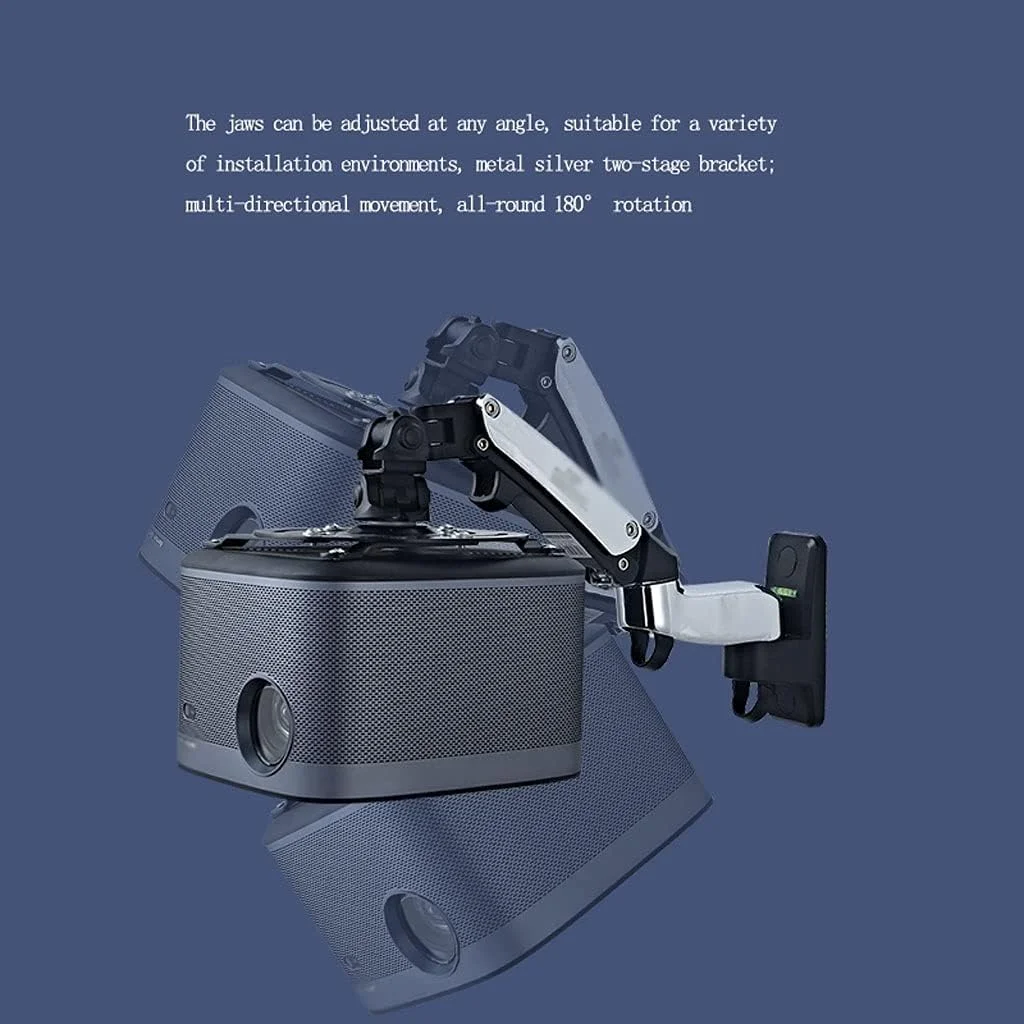 پایه پروژکتور، پایه دیواری پروژکتور با سینی، تنظیم جمع شونده 180 درجه، تحمل وزن 8 کیلوگرمی