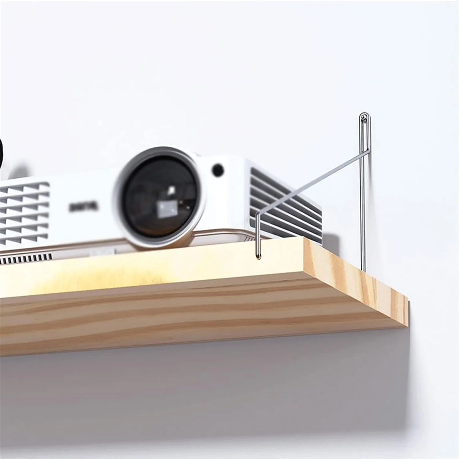 پایه سه پایه پروژکتور، قفسه پروژکتور، پایه پروژکتور دیواری بدون نیاز به سوراخکاری، سینی دیواری کنار تخت اتاق خواب و نشیمن، قفسه پروژکتور سنگین، پایه پروژکتور (رنگ: C)