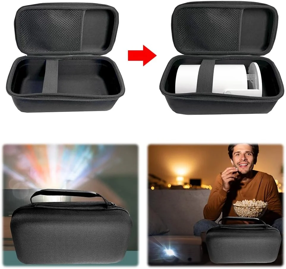 کیف حمل محافظ، ضد آب، کیف نگهداری قابل حمل، ضد ضربه، کیف مسافرتی سخت و ضد گرد و غبار برای پروژکتور HY320/HY300