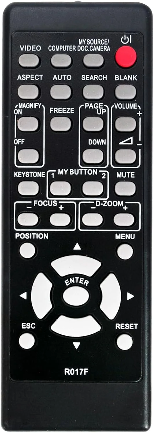 ریموت کنترل جایگزین R017F سازگار با پروژکتور LED هیتاچی مدل های: CP-A302WN CP-AW2519N CP-AW312WN CP-D27WN CP-D32WN CP-DW25WN CP-EW250N CP-X3021WN CP-X3030WN CP-W251NM CP-X4015WN CP-A221NM ریموت کنترل جایگزین R017F سازگار با پروژکتور LED هیتاچی مدل های: CP-A302WN CP-AW2519N CP-AW312WN CP-D27WN CP-D32WN CP-DW25WN CP-EW250N CP-X3021WN CP-X3030WN CP-W251NM CP-X4015WN CP-A221NM