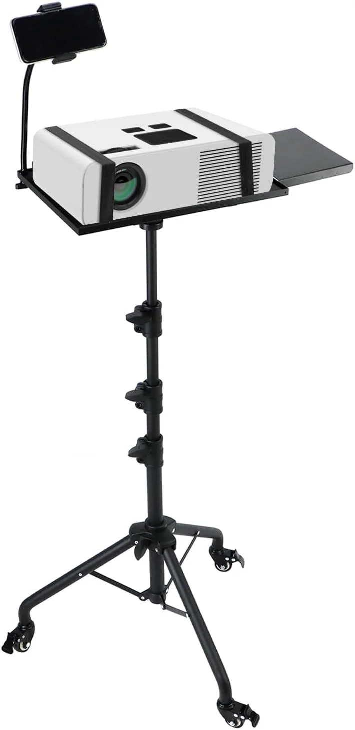 پایه پروژکتور QWORK، سه پایه پروژکتور 66 تا 160 سانتی متر، سه پایه پروژکتور با قابلیت تنظیم ارتفاع، سه پایه زمینی با چرخ، پایه پروژکتور پایه پروژکتور QWORK، سه پایه پروژکتور 66 تا 160 سانتی متر، سه پایه پروژکتور با قابلیت تنظیم ارتفاع، سه پایه زمینی با چرخ، پایه پروژکتور