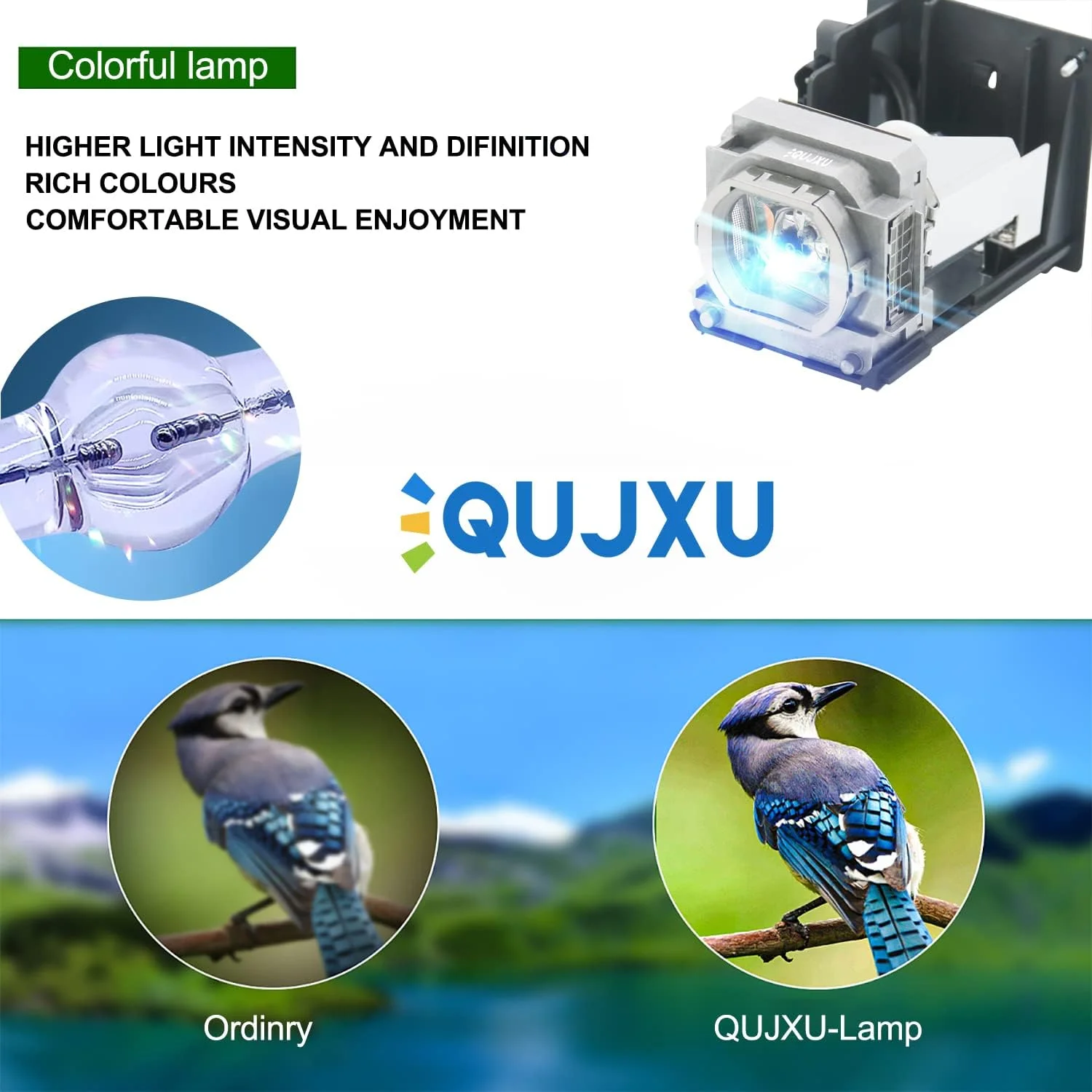 لامپ جایگزین VLT-HC5000LP با محفظه سازگار با پروژکتورهای میتسوبیشی HC5500 HC5000 HC4900 HC6000