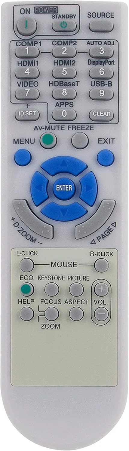 ریموت کنترل جایگزین RD-472E مناسب برای پروژکتور NEC مدل های P502H P452H P502W P452W P554U P474U P554W P474W P604X P603X NP-P554U NP-P474U NP-P554W NP-P474W NP-P604X NP-P603X NP-P502H NP-P452H NP-P502W ریموت کنترل جایگزین RD-472E مناسب برای پروژکتور NEC مدل های P502H P452H P502W P452W P554U P474U P554W P474W P604X P603X NP-P554U NP-P474U NP-P554W NP-P474W NP-P604X NP-P603X NP-P502H NP-P452H NP-P502W