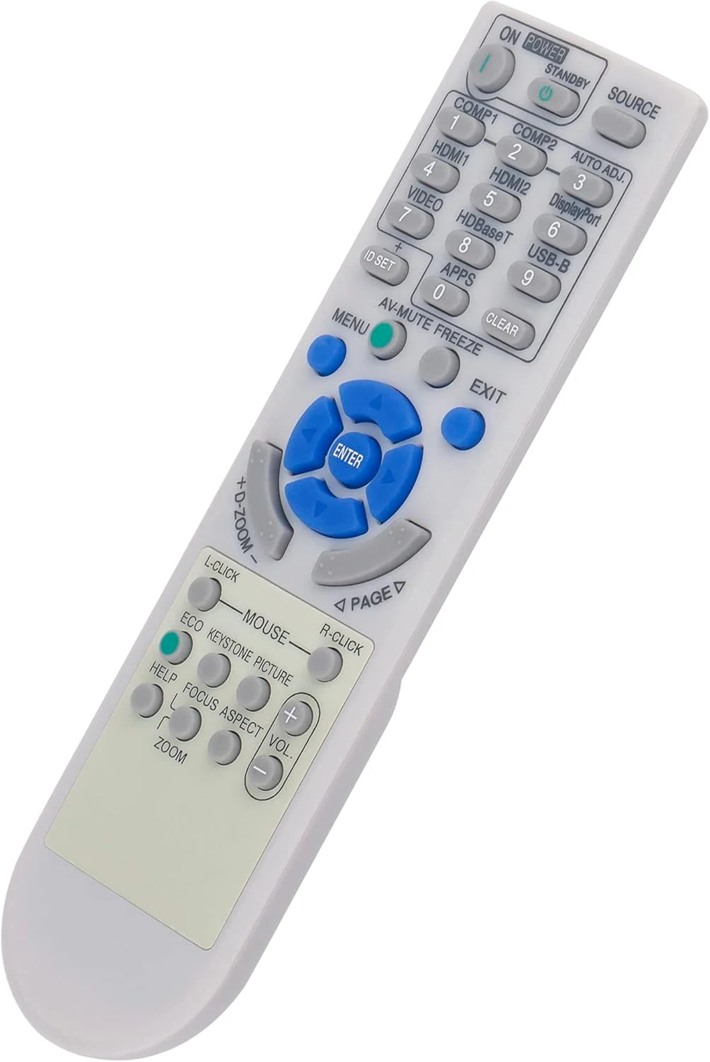 ریموت کنترل جایگزین RD-472E مناسب برای پروژکتور NEC مدل های P502H P452H P502W P452W P554U P474U P554W P474W P604X P603X NP-P554U NP-P474U NP-P554W NP-P474W NP-P604X NP-P603X NP-P502H NP-P452H NP-P502W