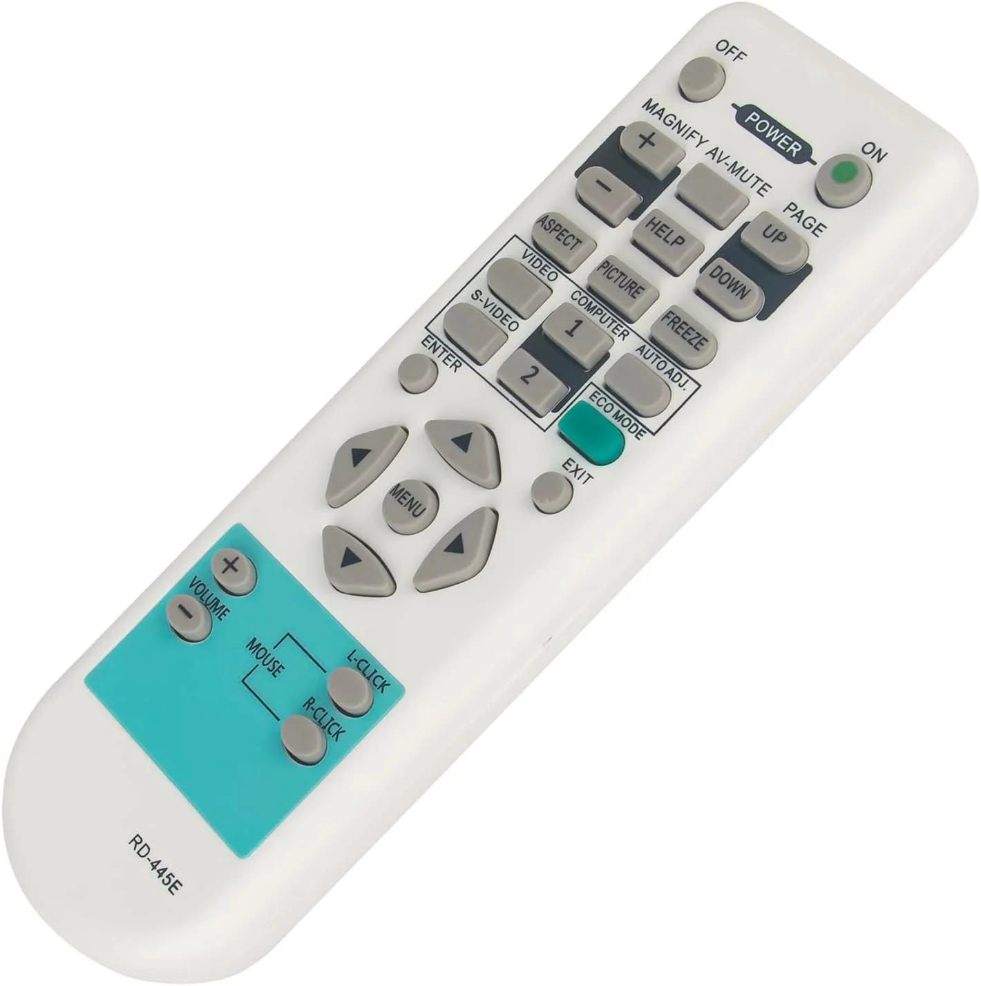 ریموت کنترل جایگزین مدل RD-445E مناسب برای پروژکتورهای NEC مدل VT480 VT49 VT490 VT491 VT495 VT57 VT58 VT580 VT59 VT590 VT595 VT695 VT700 NP300 NP305 NP310 NP400 NP405 NP410 NP500 NP510 NP600 NP610 VT48