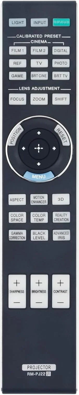 ریموت کنترل جایگزین RM-PJ22 سازگار با پروژکتورهای سونی 4K 3D مدل VPL-VW1000ES ریموت کنترل جایگزین RM-PJ22 سازگار با پروژکتورهای سونی 4K 3D مدل VPL-VW1000ES