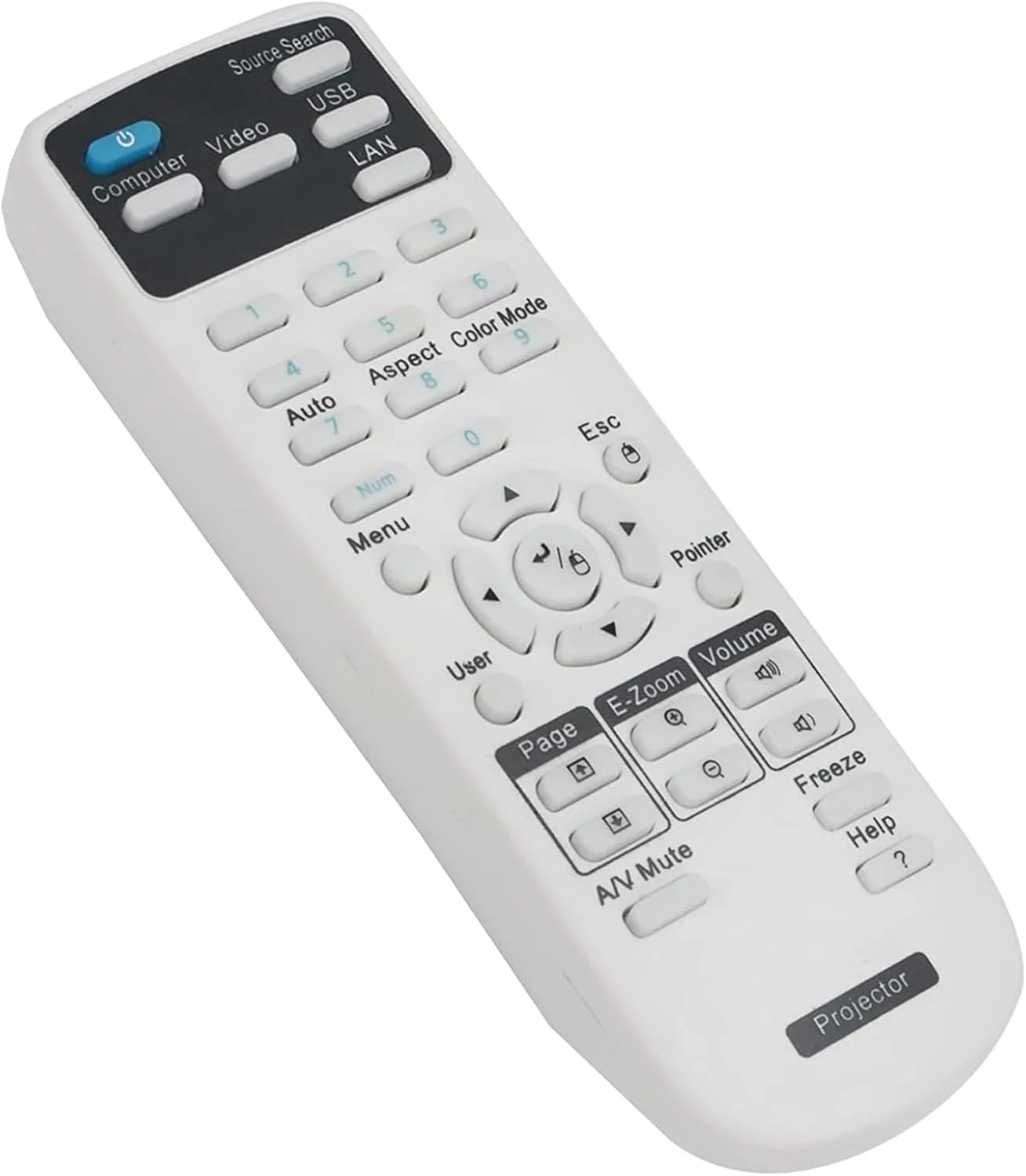 ریموت کنترل جایگزین مناسب برای پروژکتورهای اپسون EX7240 PRO, EX9200 PRO, H719A, PowerLite 1224, PowerLite 1264 EX3240, EX5240, EX5250 PRO ریموت کنترل جایگزین مناسب برای پروژکتورهای اپسون EX7240 PRO, EX9200 PRO, H719A, PowerLite 1224, PowerLite 1264 EX3240, EX5240, EX5250 PRO