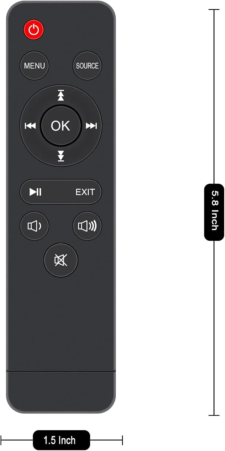 ریموت کنترل جایگزین STV373E سازگار با پروژکتورهای کوچک قابل حمل AuKing مدل M8-F و A008 ریموت کنترل جایگزین STV373E سازگار با پروژکتورهای کوچک قابل حمل AuKing مدل M8-F و A008