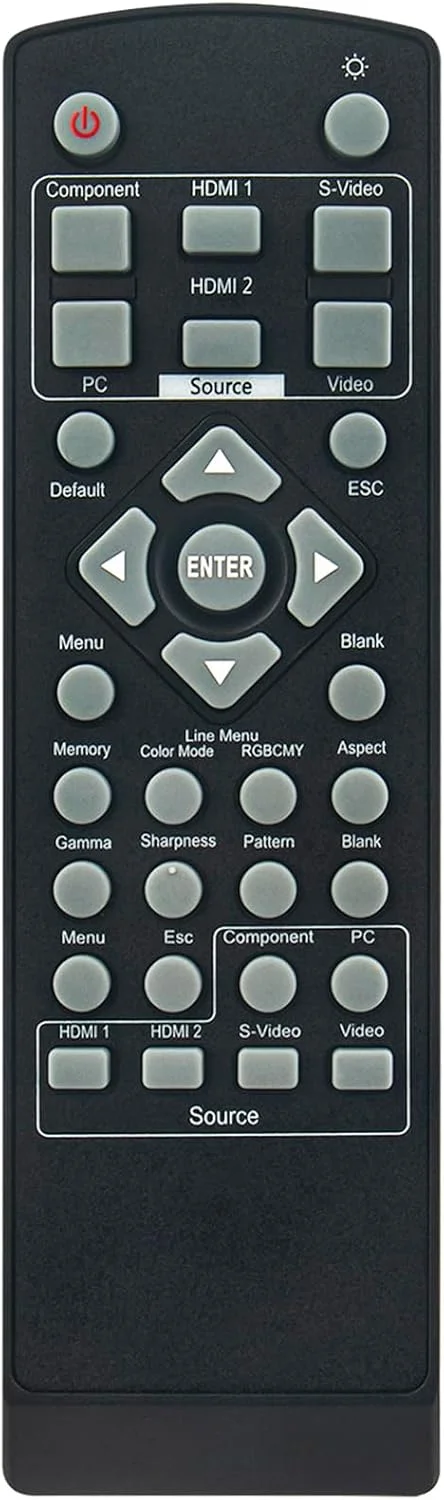 ریموت کنترل پروژکتور جایگزین سازگار با پروژکتورهای Epson PowerLite 6100 6100UB 8350 8700UB 8350UB 6500UB HC6100 V11H419020 V11H262120 V11H292020 V11H291120 EH-TW4400 EH-TW3000 EH-TW3200 ریموت کنترل پروژکتور جایگزین سازگار با پروژکتورهای Epson PowerLite 6100 6100UB 8350 8700UB 8350UB 6500UB HC6100 V11H419020 V11H262120 V11H292020 V11H291120 EH-TW4400 EH-TW3000 EH-TW3200