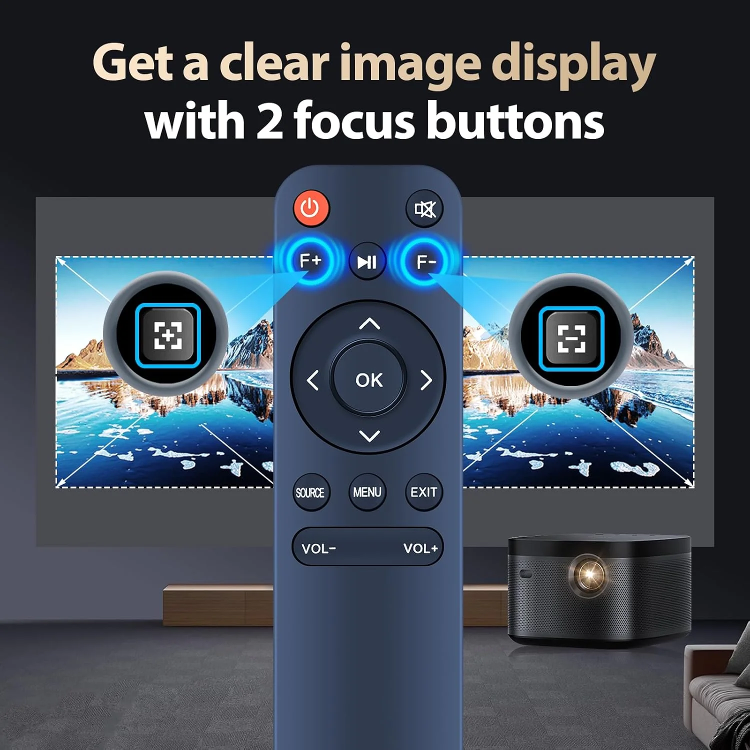 ریموت کنترل جایگزین سازگار با مینی پروژکتور، برای Lisowod L02، برای ONOAYO AY3، برای Salange P90A، برای NICPOW E1 ریموت کنترل جایگزین سازگار با مینی پروژکتور، برای Lisowod L02، برای ONOAYO AY3، برای Salange P90A، برای NICPOW E1