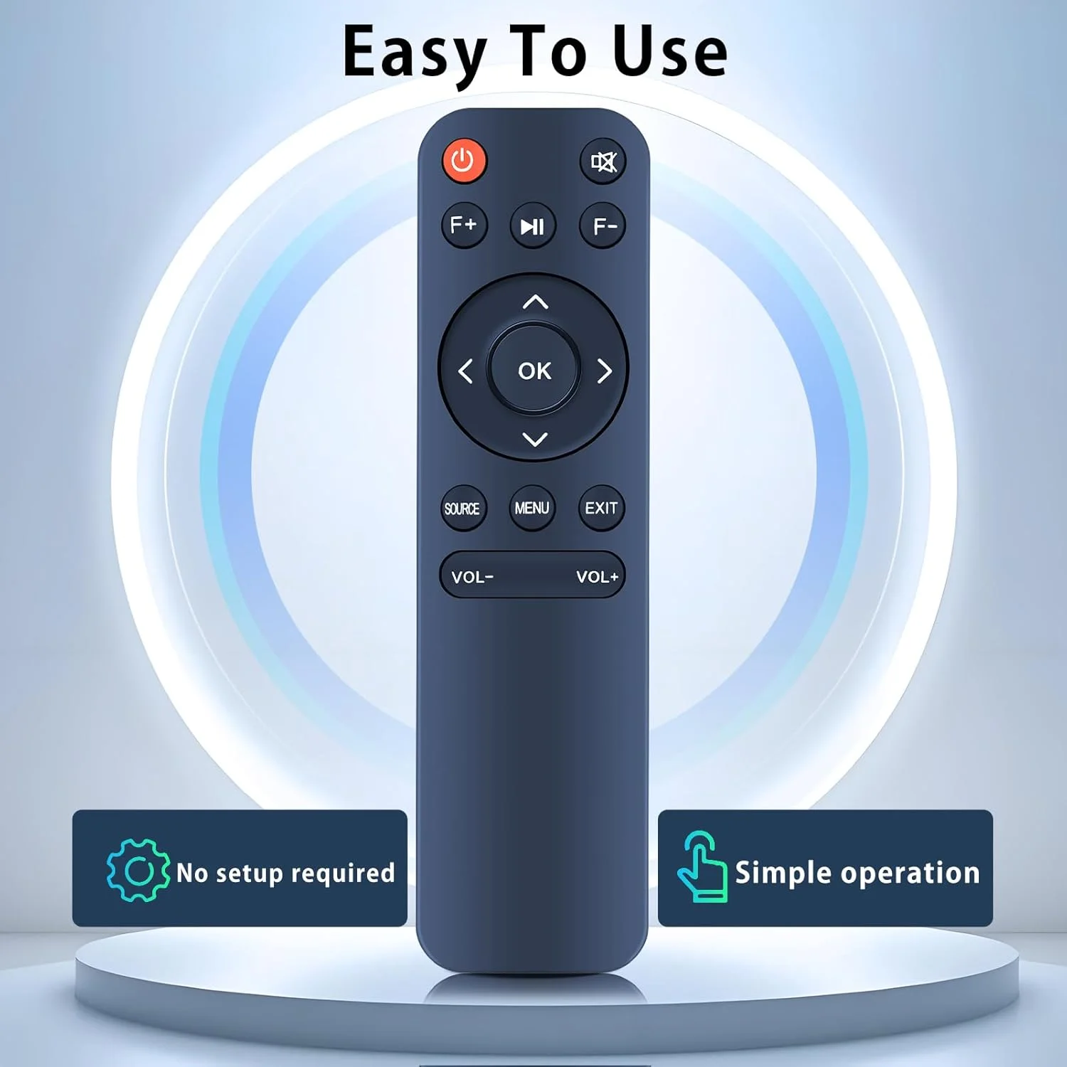 ریموت کنترل جایگزین سازگار با مینی پروژکتور، برای Lisowod L02، برای ONOAYO AY3، برای Salange P90A، برای NICPOW E1 ریموت کنترل جایگزین سازگار با مینی پروژکتور، برای Lisowod L02، برای ONOAYO AY3، برای Salange P90A، برای NICPOW E1