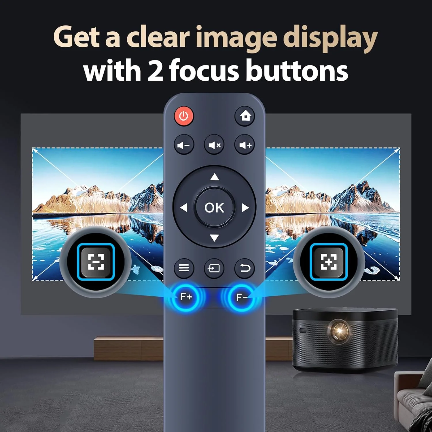 ریموت کنترل جایگزین برای پروژکتور مینی قابل حمل BKZ V18، برای Sovboi VB6، برای XuanPad K3 X3، برای پروژکتور فیلم فضای باز Tecaki X5 ریموت کنترل جایگزین برای پروژکتور مینی قابل حمل BKZ V18، برای Sovboi VB6، برای XuanPad K3 X3، برای پروژکتور فیلم فضای باز Tecaki X5